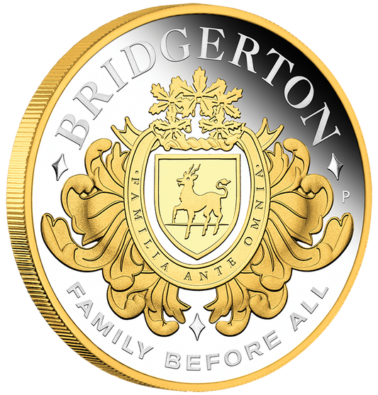 Tuvalu 2026 $2 Bridgerton House of Bridgerton 2oz Silver Gilded Proof Coin