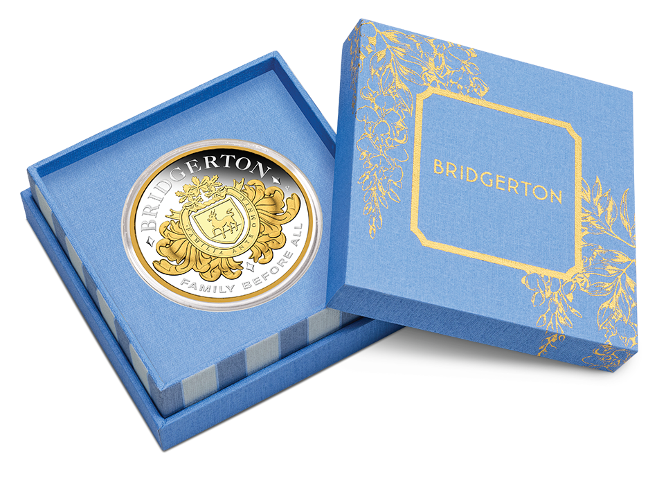 Tuvalu 2026 $2 Bridgerton House of Bridgerton 2oz Silver Gilded Proof Coin
