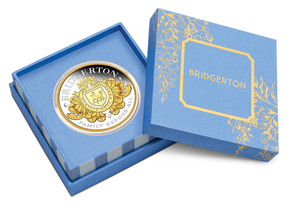 Tuvalu 2026 $2 Bridgerton House of Bridgerton 2oz Silver Gilded Proof Coin