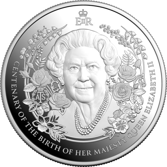 2026 $5 Her Majesty Queen Elizabeth II Centenary 1oz Silver Proof Coin
