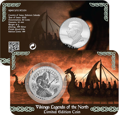 Solomon Islands 2025 50c Vikings Legends of The North Uncirculated Coin