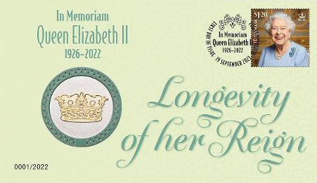 In Memoriam Queen Elizabeth Longevity of Her Reign Medallion PNC