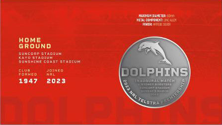 2023 NRL Year of The Dolphins Medallion PNC