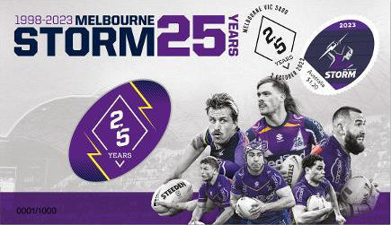 2023 NRL Melbourne Storm 25 Year Medallion PNC