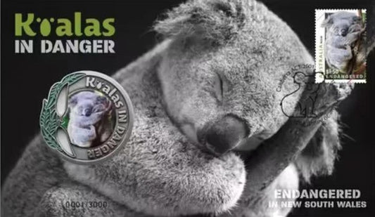 2024 Koala In Danger Endangered In New South Wales Medallion PNC