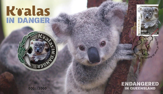 2024 Koala In Danger Endangered In Queensland Medallion PNC