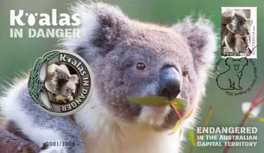 2024 Koala In Danger Endangered In The Australian Capital Territory Medallion PNC
