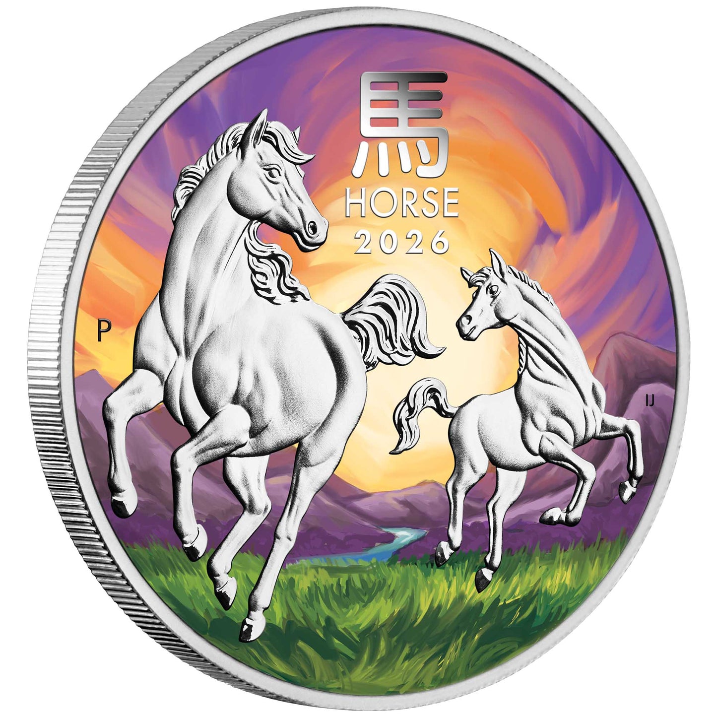 2026 $1 ANDA Melbourne Lunar Year of The Horse 1oz Silver Coloured Uncirculated Coin