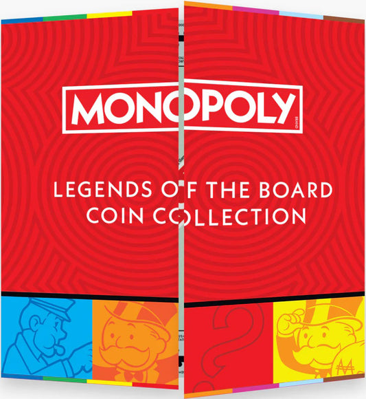 Solomon Islands 2025 50c Monopoly Legends of The Board Coloured Uncirculated 6 Coin Set