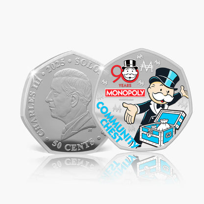 Solomon Islands 2025 50c Monopoly 90th Anniversary Coloured Uncirculated 6 Coin Set