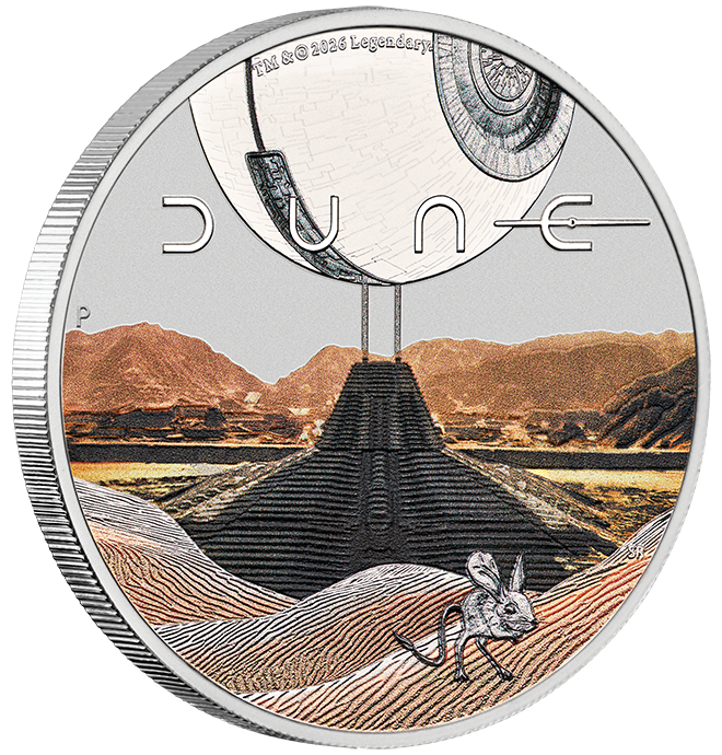 Tuvalu 2026 $1 Dune 1oz Silver Coloured Coin