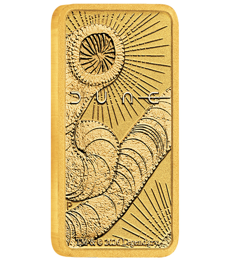 2026 Dune 1g Gold Minted Bar