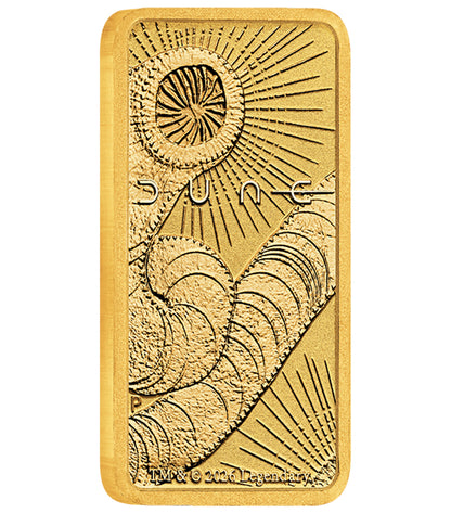 2026 Dune 1g Gold Minted Bar