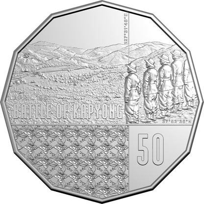 2026 50c 75th Anniversary Battle of Kapyong Uncirculated Coin