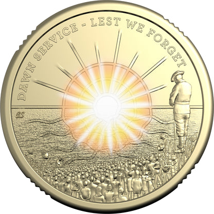 2026 $2 Dawn Service Coloured Coin Premium Roll