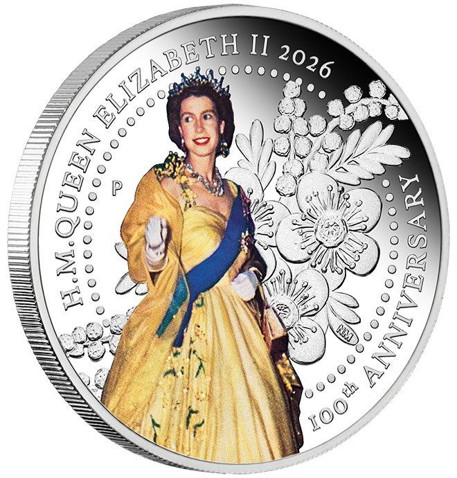 2026 $1 100th Anniversary of HM Queen Elizabeth 1oz Silver 3 Coin Set