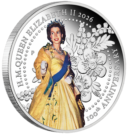2026 $1 100th Anniversary of HM Queen Elizabeth 1oz Silver 3 Coin Set