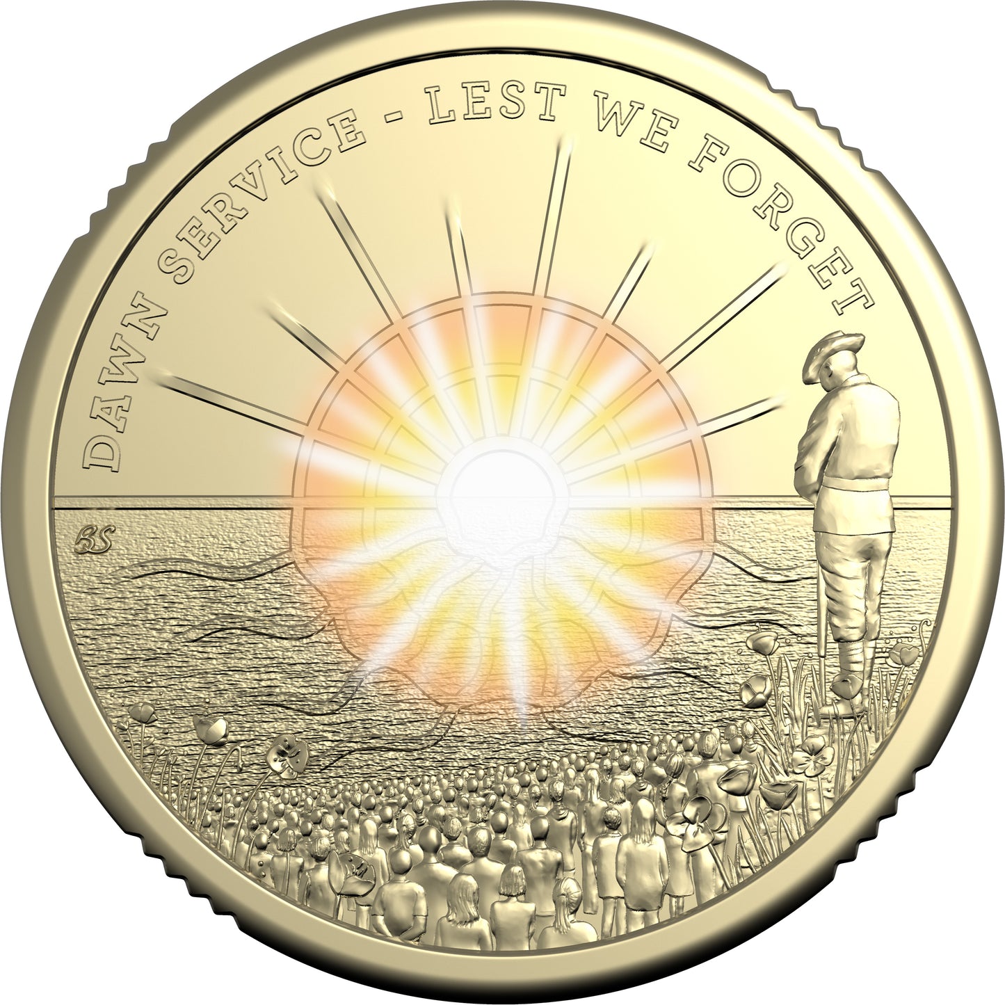 2026 $2 Dawn Service Coloured Al-Bronze Uncirculated Coin