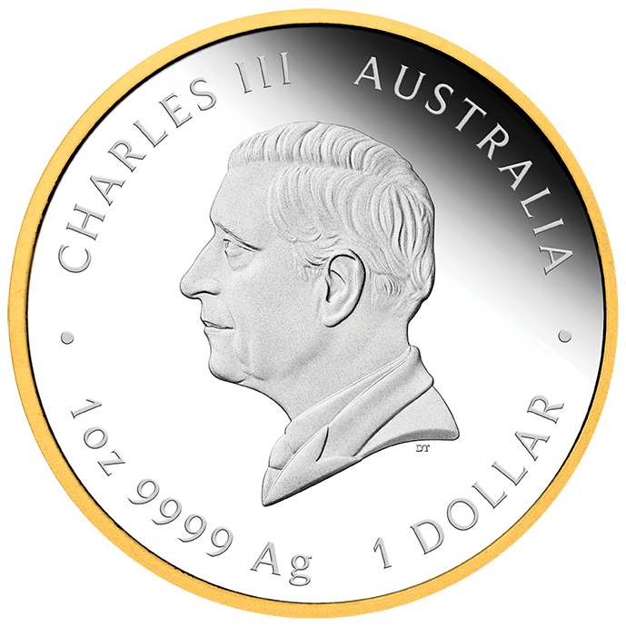 2026 $1 Australia's First Gold Rush 175th Anniversary Selectively Gold Plated 1oz Silver Proof Coin