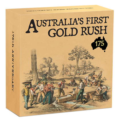 2026 $1 Australia's First Gold Rush 175th Anniversary Selectively Gold Plated 1oz Silver Proof Coin