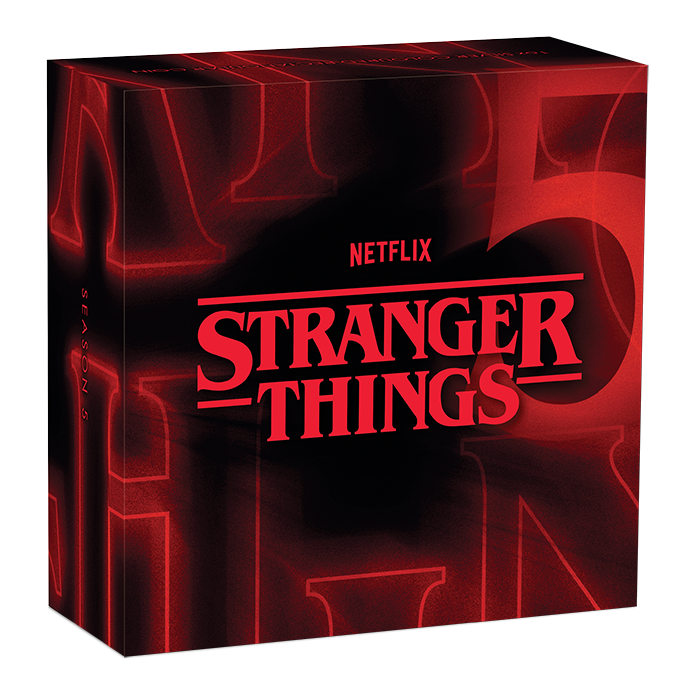 Tuvalu 2026 $1 Stranger Things Season 5 1oz Silver Coloured Rectangular Coin