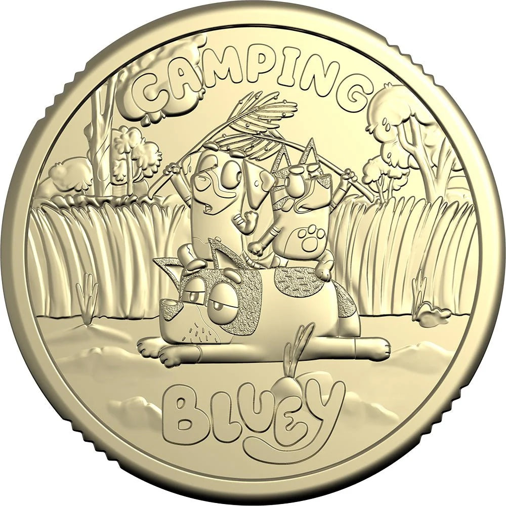 2026 $2 Bluey Dollarbucks Uncirculated 5 Coin Set with Tube