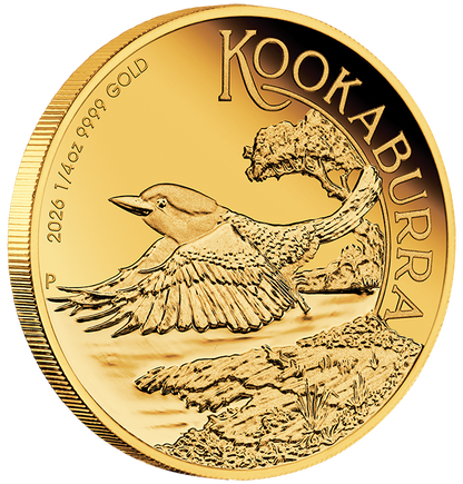 2026 $25 Australian Kookaburra 1/4oz Gold Proof Coin