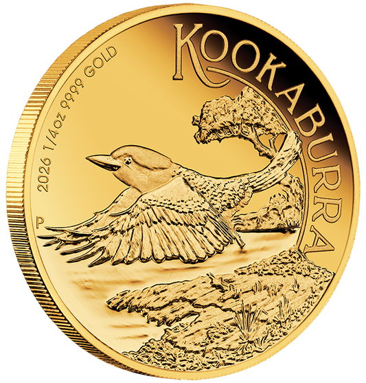 2026 $25 Australian Kookaburra 1/4oz Gold Proof Coin
