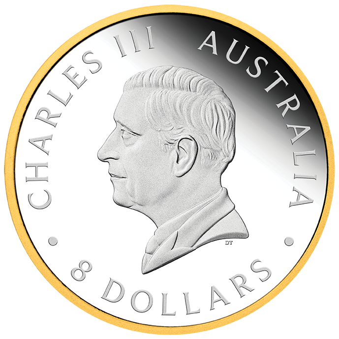 2026 $8 Australian Wedge-Tailed Eagle Selectively Gold Plated 5oz Silver High Relief Reverse Proof Coin
