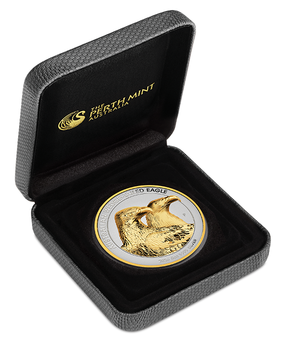 2026 $8 Australian Wedge-Tailed Eagle Selectively Gold Plated 5oz Silver High Relief Reverse Proof Coin