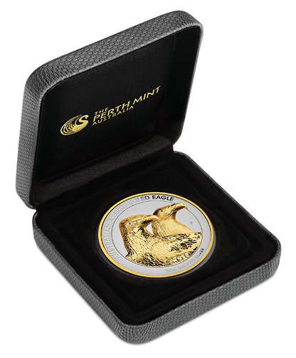 2026 $8 Australian Wedge-Tailed Eagle Selectively Gold Plated 5oz Silver High Relief Reverse Proof Coin