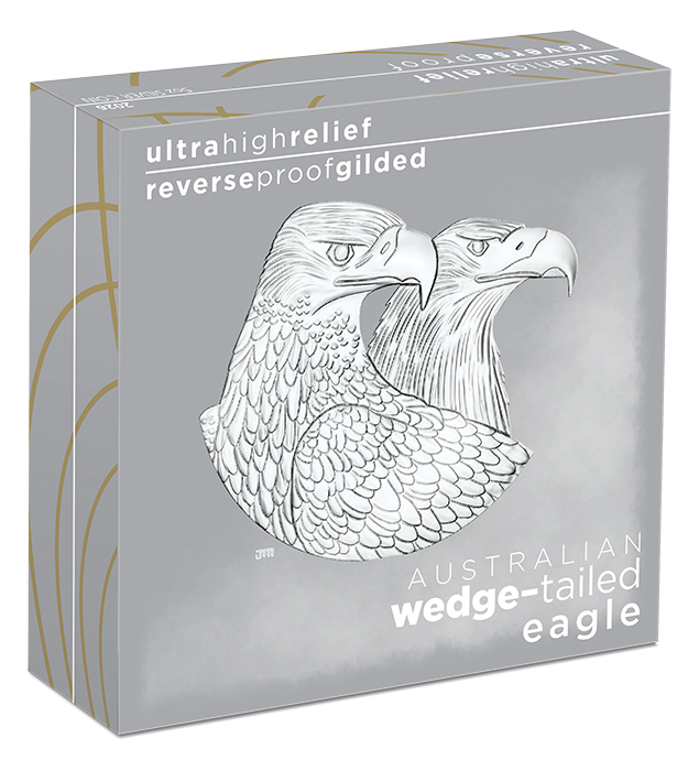 2026 $8 Australian Wedge-Tailed Eagle Selectively Gold Plated 5oz Silver High Relief Reverse Proof Coin