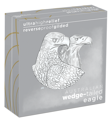 2026 $8 Australian Wedge-Tailed Eagle Selectively Gold Plated 5oz Silver High Relief Reverse Proof Coin