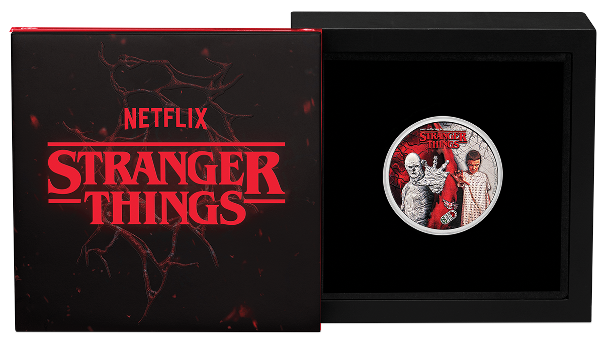 Tuvalu 2026 50c Stranger Things Eleven and Vecna 1/2oz Silver Coloured Coin