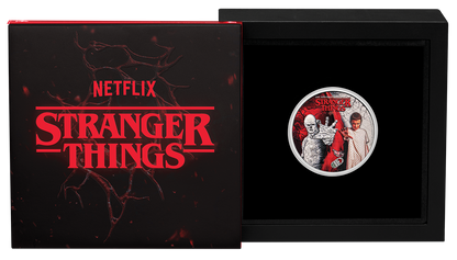 Tuvalu 2026 50c Stranger Things Eleven and Vecna 1/2oz Silver Coloured Coin