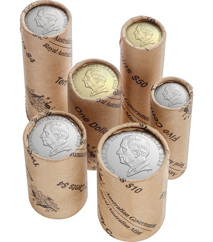 2026 King Charles III 6 Uncirculated Premium Roll Set