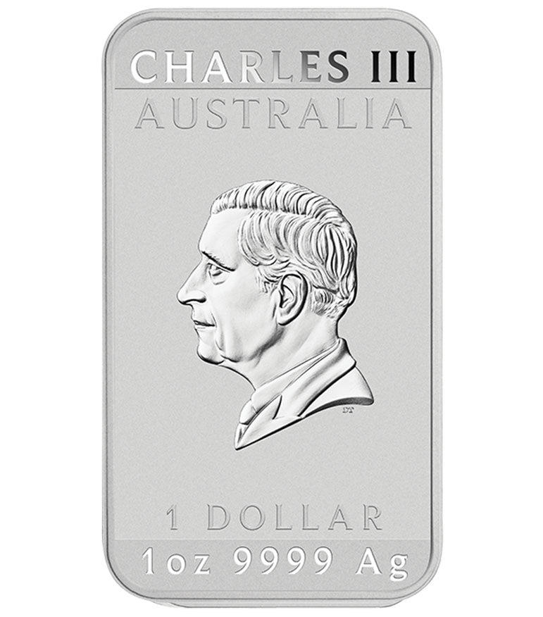 2026 $1 Lunar Year of The Horse 1oz Silver Coloured Rectangle Shaped Coin