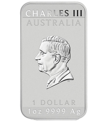 2026 $1 Lunar Year of The Horse 1oz Silver Coloured Rectangle Shaped Coin
