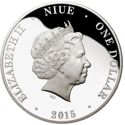 Niue 2015 $1 Australia World War II Silver Plated Coloured Proof Coin