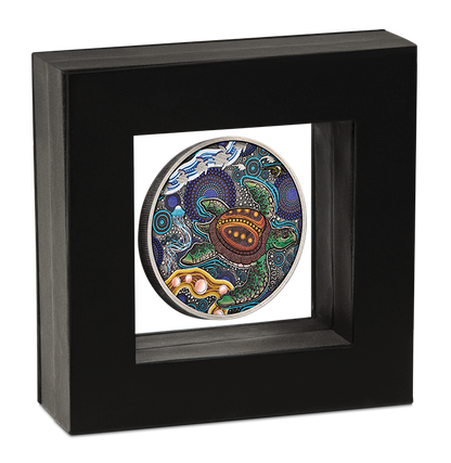 2026 $2 Turtle Yaunati 2oz Silver Coloured Antiqued Coin