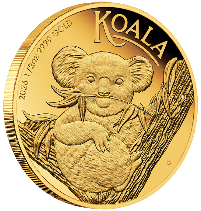 2026 $50 Australian Koala 1/2oz Gold Proof Coin