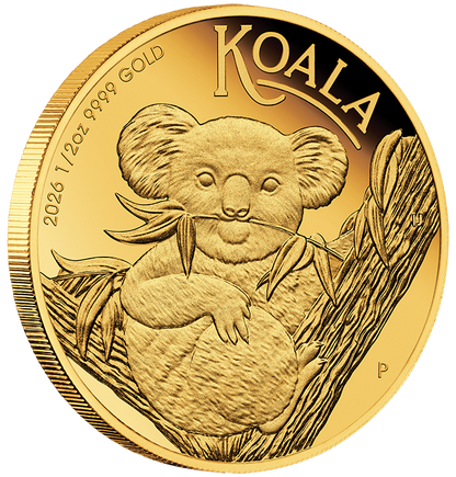 2026 $50 Australian Koala 1/2oz Gold Proof Coin