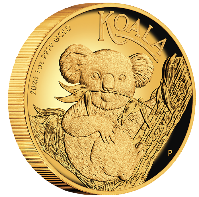 2026 $100 Australian Koala 1oz Gold High Relief Proof Coin