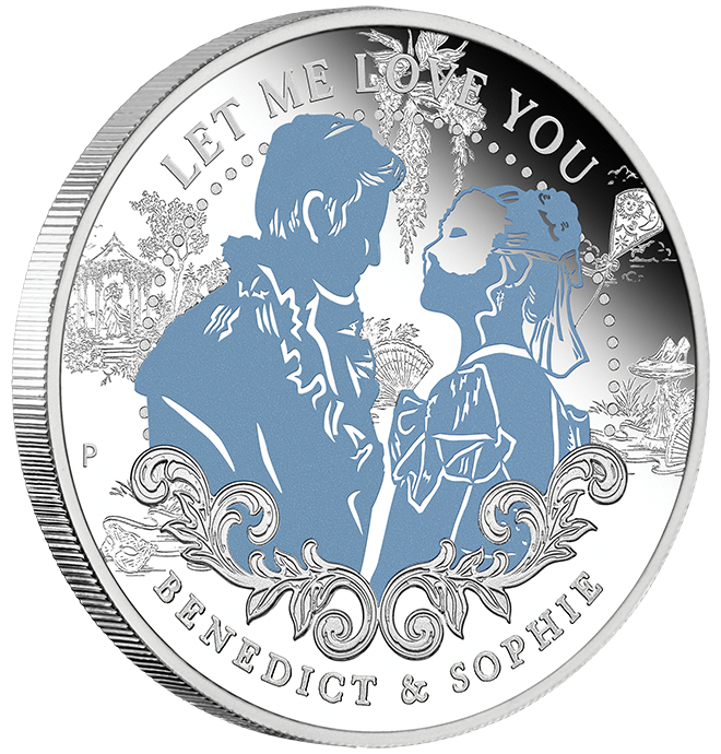 Tuvalu 2026 50c Bridgerton Benedict & Sophie 1/2oz Silver Coloured Proof Coin