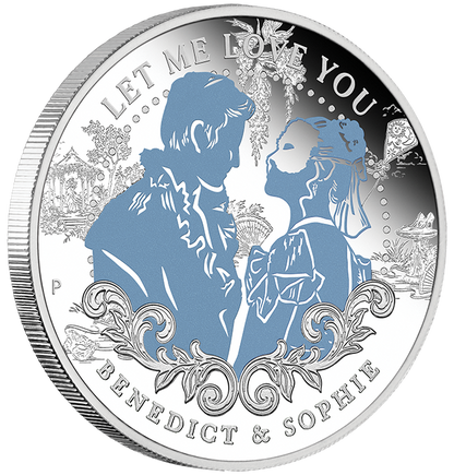 Tuvalu 2026 50c Bridgerton Benedict & Sophie 1/2oz Silver Coloured Proof Coin