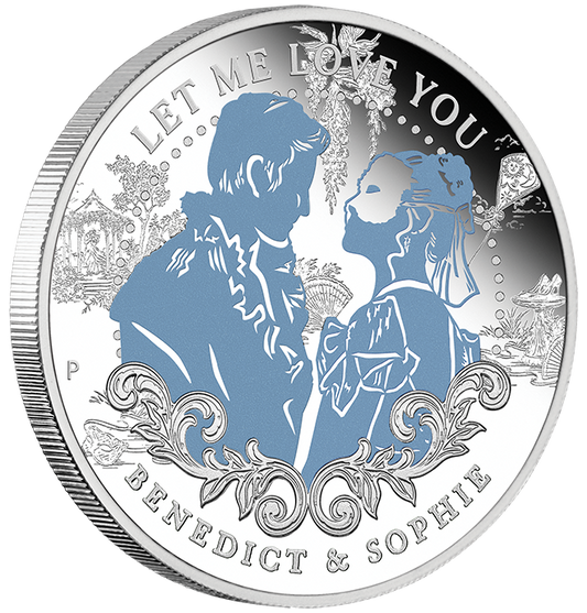 Tuvalu 2026 50c Bridgerton Benedict & Sophie 1/2oz Silver Coloured Proof Coin