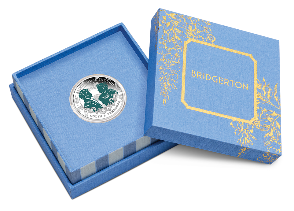 Tuvalu 2026 50c Bridgerton Colin & Penelope 1/2oz Silver Coloured Proof Coin