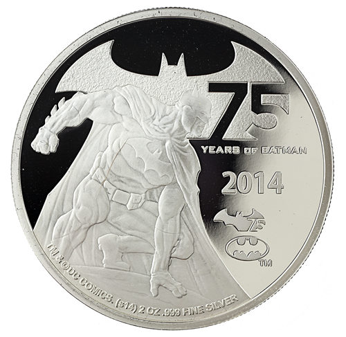 Niue 2014 $5 75 Years of Batman 2oz Silver Proof Coin