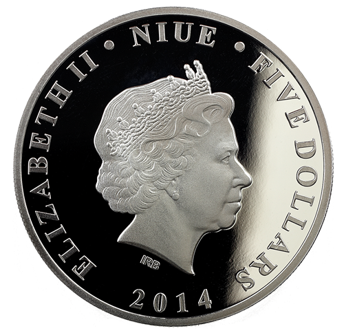 Niue 2014 $5 75 Years of Batman 2oz Silver Proof Coin