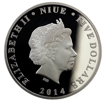 Niue 2014 $5 75 Years of Batman 2oz Silver Proof Coin